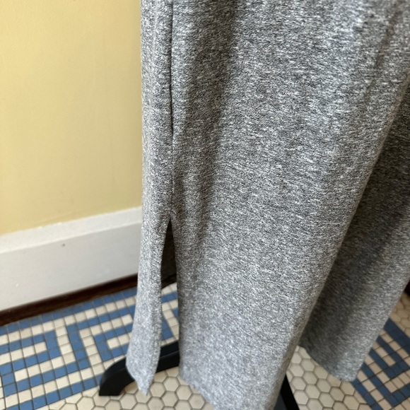 Current/Elliot | The Perfect Muscle Tee Slit Coverup Beach Dress, Heather Grey - Picture 5 of 9